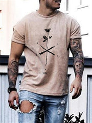 T-Shirt mit Rosen-Print 