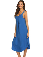 Solid Color Halter Home Nightdress