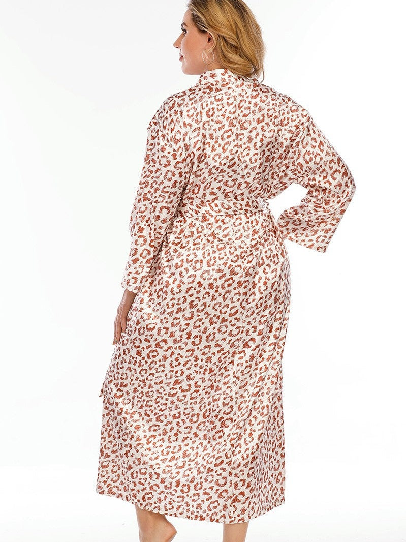 Leopard Print Long Pajamas