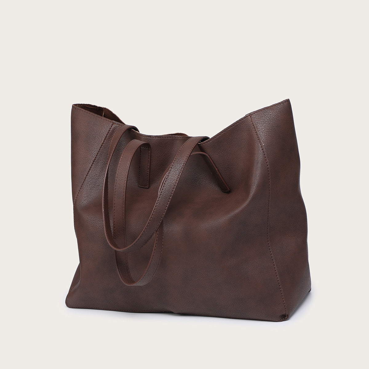 Soft leather  large-capacitytote handbags