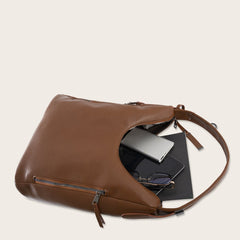 Soft leather simple one-shoulder portable handbags