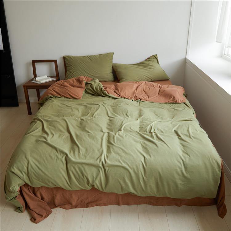 Juego de cama Duo - Verde bosque