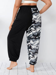 Street Plus Camouflage Stitching Chain Loose Harem Pants