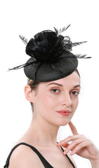 Topper Federblumen-Fascinator 