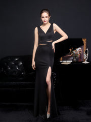 Slim fishtail dress banquet dress