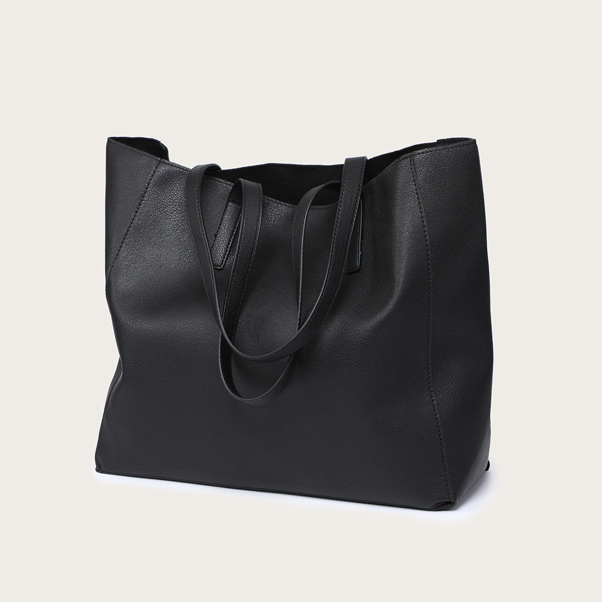 Soft leather  large-capacitytote handbags