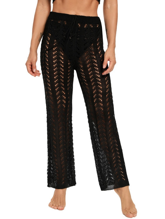Hollow Out Cover Up Pants