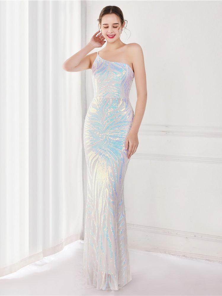 Sequin celebrity party evening dress