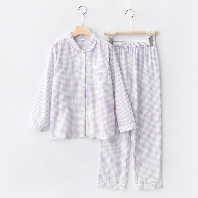 Pijama de manga larga a cuadros vichy (3 colores)