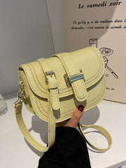 Colour Contrast Saddle Bag