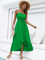 Green Ladies Slip Dress