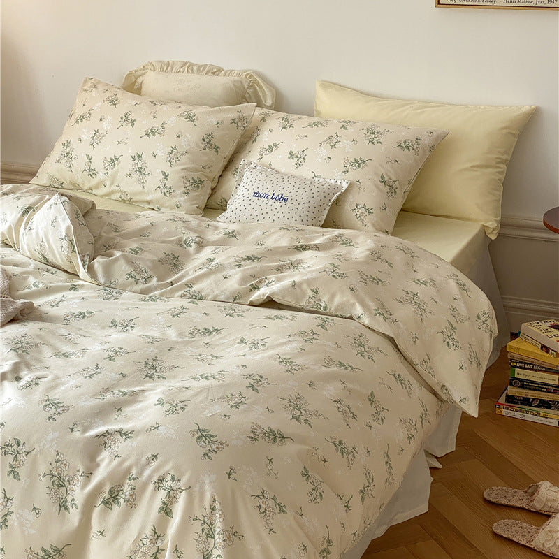 Floral Bedding Set - Blue