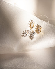 Pendientes Riley plateados