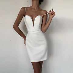 Strappy Sleeveless Backless Mini Bandage Dress PH0511