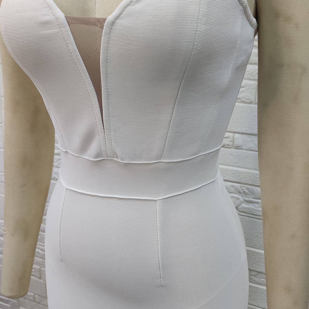 Strappy Sleeveless Backless Mini Bandage Dress PH0511