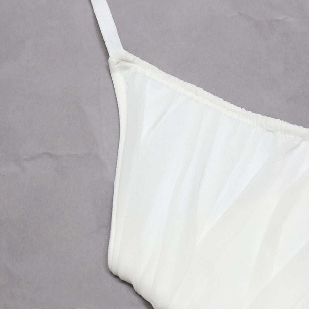 Halter Sleeveless Cut Out Mini Bandage Dress PZ0258