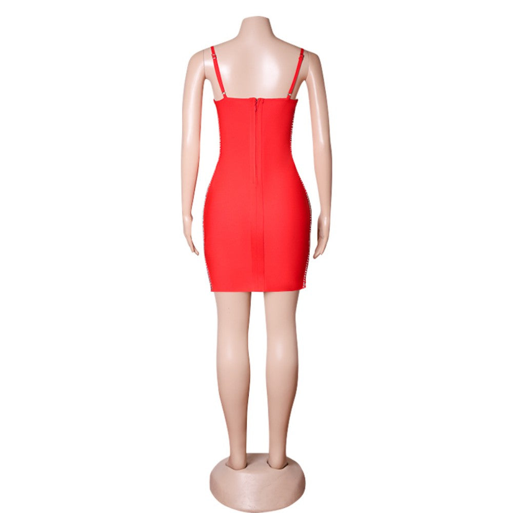 Strappy Sleeveless Mini Cut Out Bandage Dress PZC1831