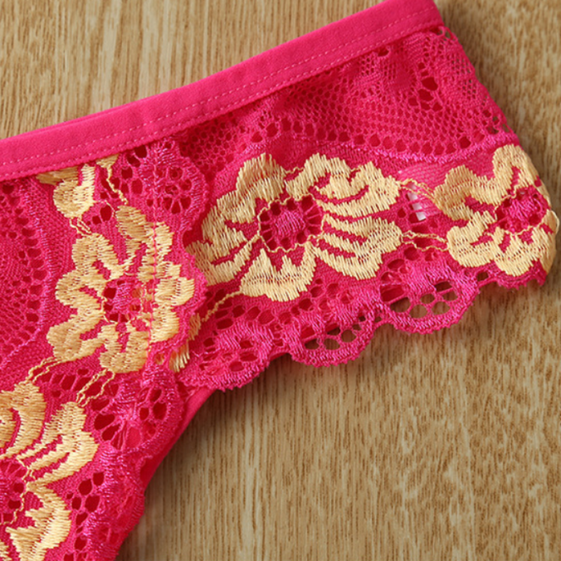 5pack Lace Embroidered Seduction  Briefs