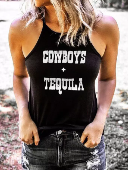 Cowboys Tequila O-Neck Camisole