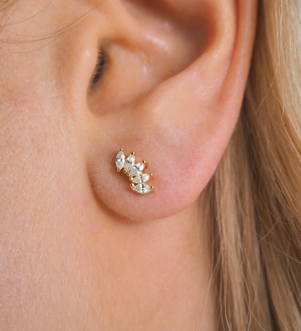 Pendientes Riley dorados