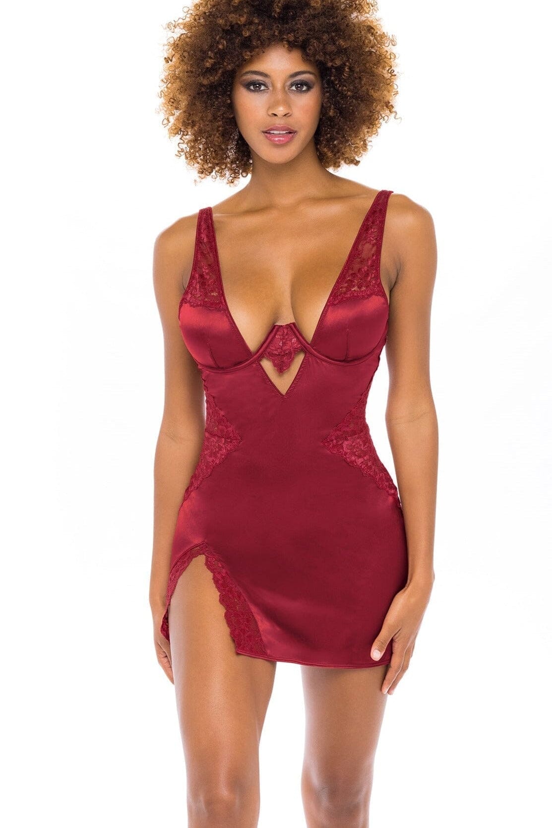 Babydoll mit V-Ausschnitt