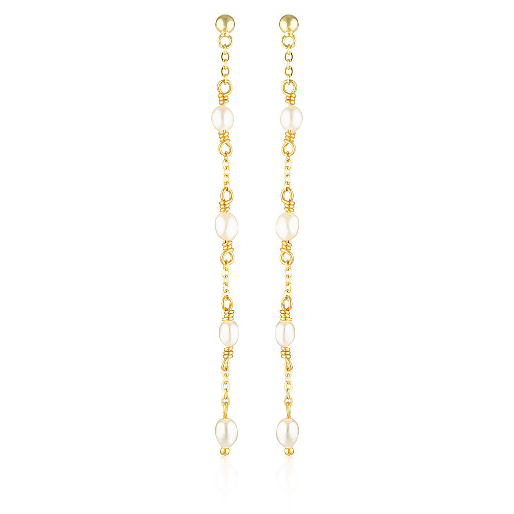 Vivian Drop Earrings Gold