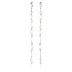 Vivian Drop Earrings Silver