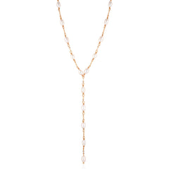 Vivian Drop Necklace Rose Gold