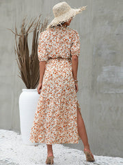 Elegant And Elegant Knotted Print Dress