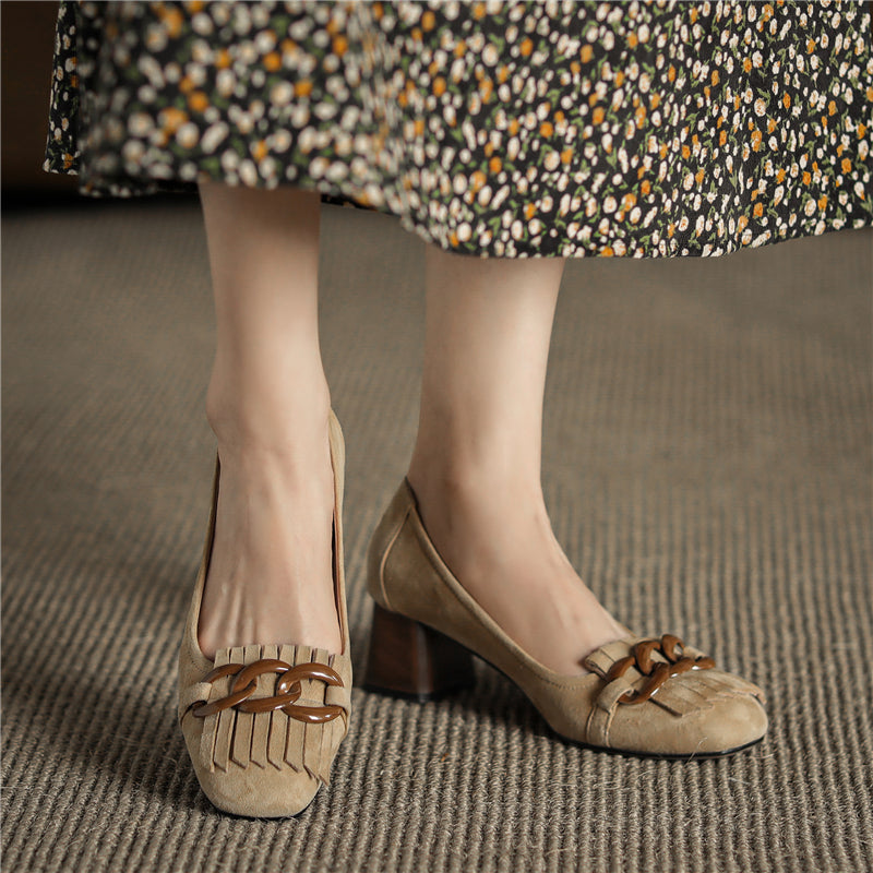 Nastya Low Heel Loafers