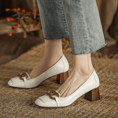 Nastya Low Heel Loafers