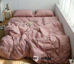 Earth Tone Bedding Set - Rust Pink