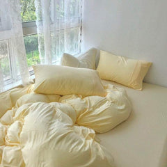 Custard Yellow Bedding Set