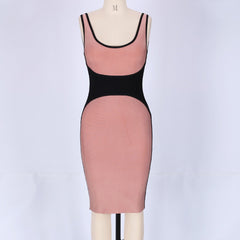 Strappy Sleeveless Mini Bandage Dress HK043