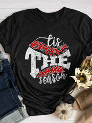 Tis The Season Print Short Sleeve T-shirt