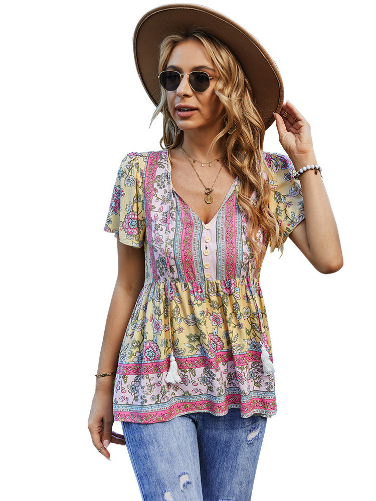 Bohemian Casual Resort Top