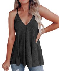V-Neck Casual Camisole Knit Tank Top T-Shirt