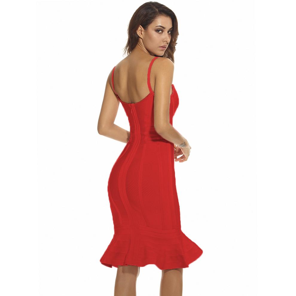 Fishtail Strapless Cocktail Bandage Dress PSHJ390