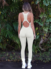 Yoga Slimming Backless Buttocks Lifting Sports Jumpsuit