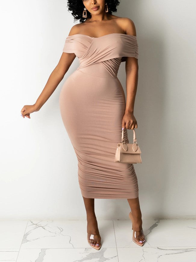 One Shoulder Slim Sexy Evening Dress