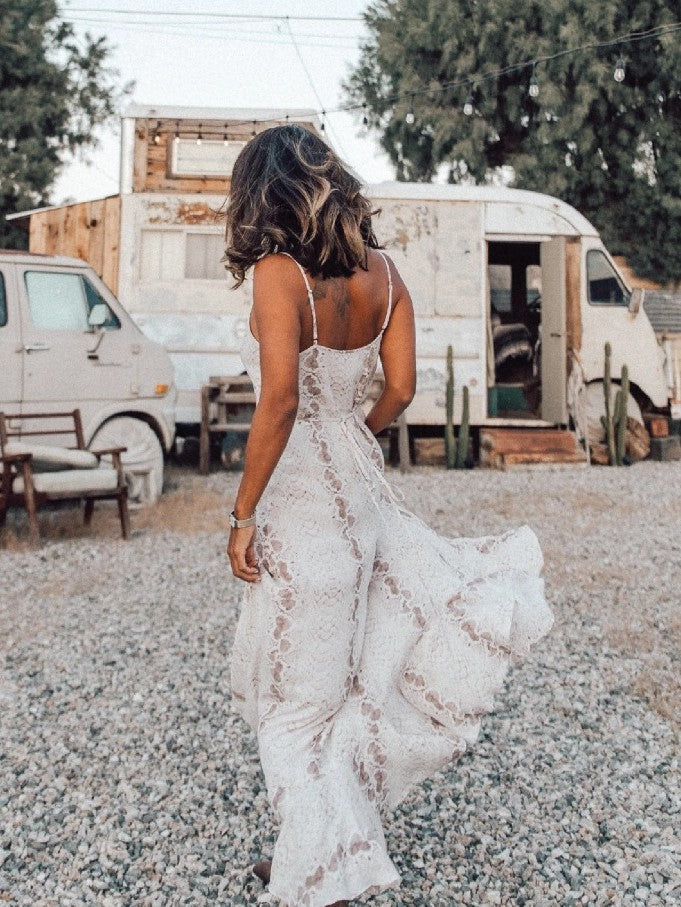 Vestido bohemio estampado para fiesta 