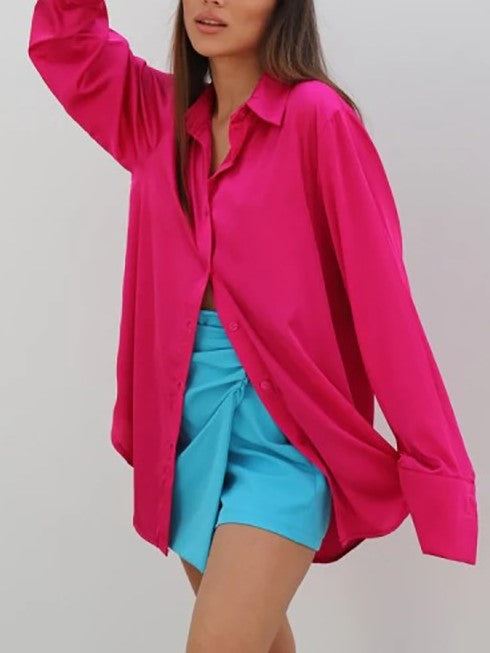 Temperament Loose Long Sleeved Shirt