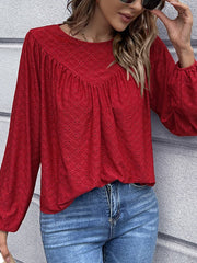 Solid Pleated Doll Shirt