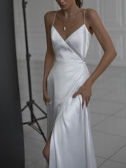 Elegant Sling V-Neck Evening Dress