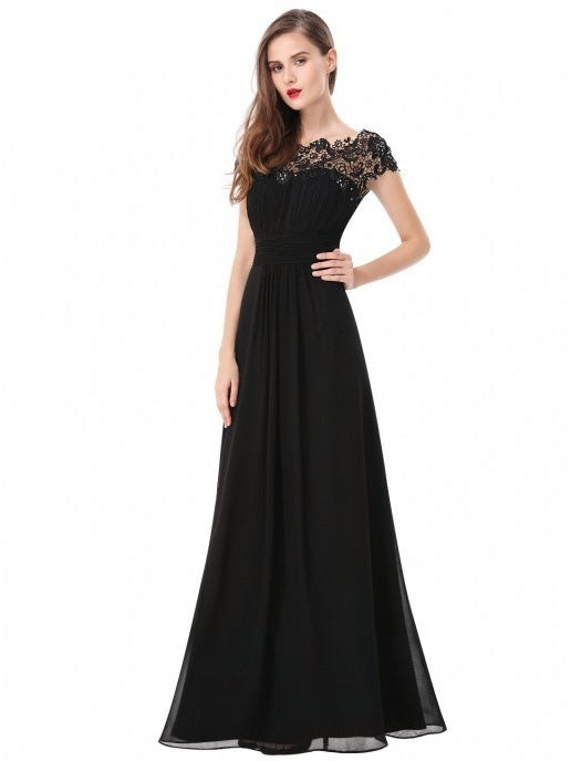 Elegant Lace Evening Dress Bridesmaid Dress