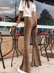 High Waist Leopard Horn Pants