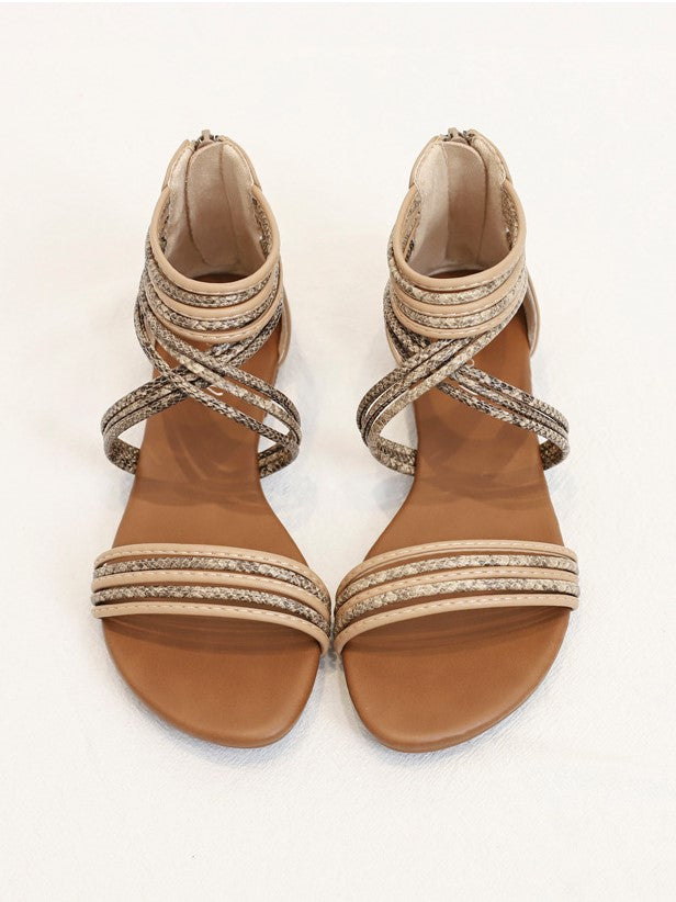 Bohemian Roman Flat Sandals