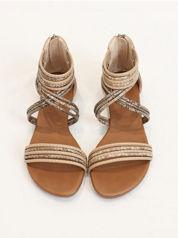 Sandalias planas romanas bohemias