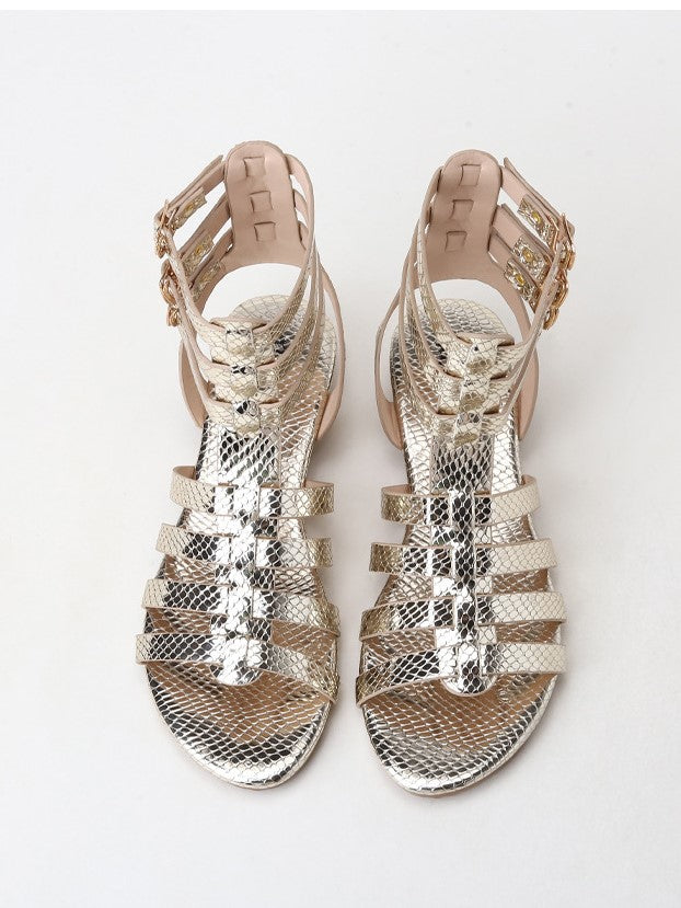 Temperament Hollow Roman Sandals