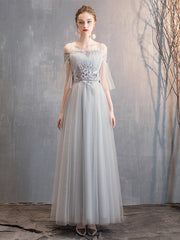 Gray Temperament Evening Dress Bridesmaid Dress